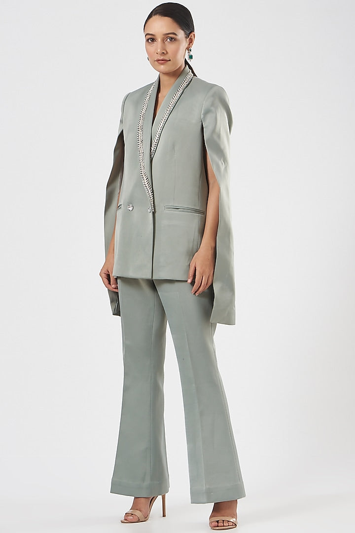 Cape blazer hotsell pant suit