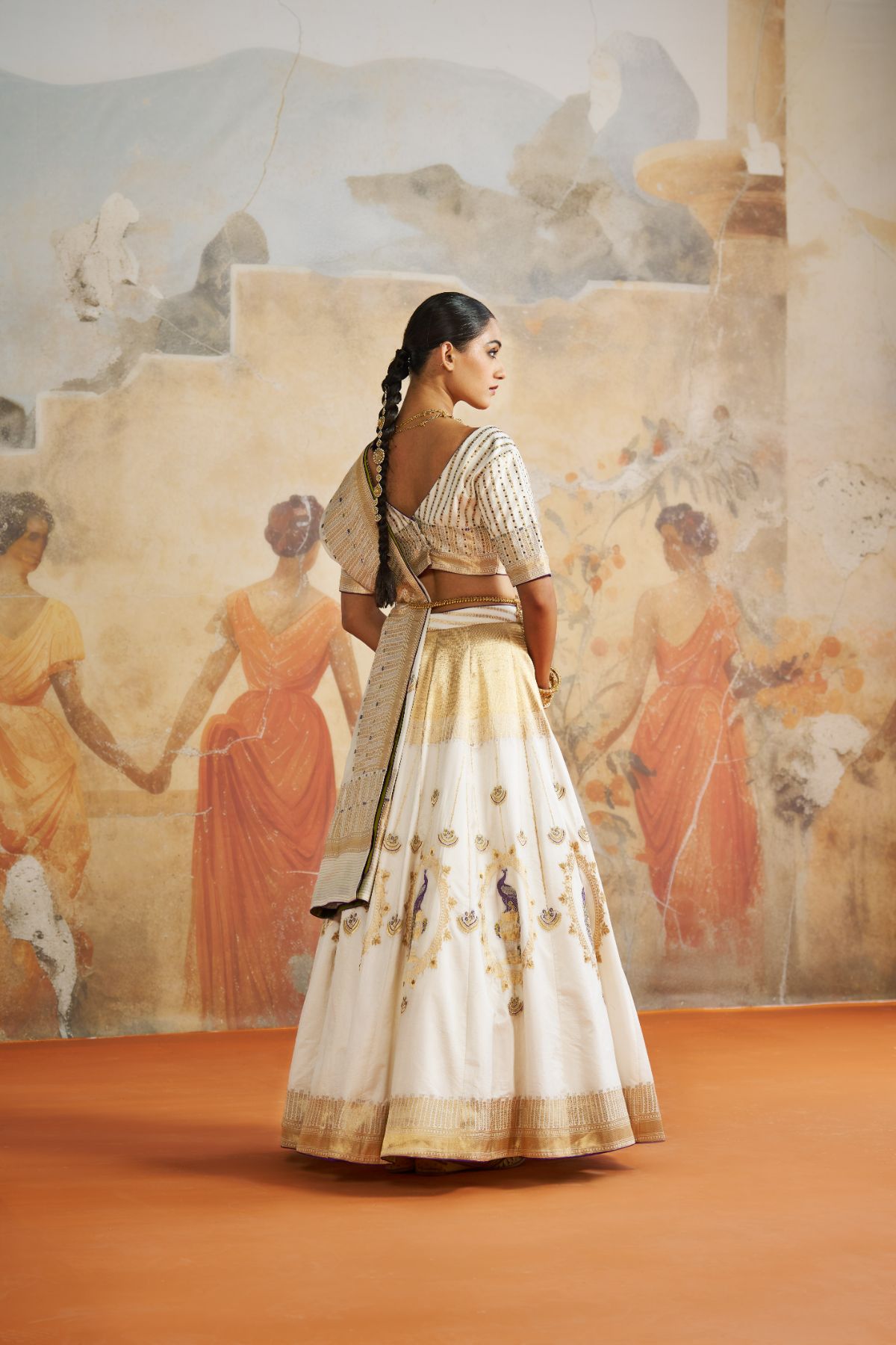 Ivory lehenga set