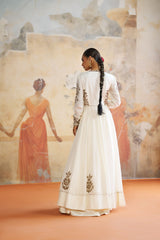 Ivory Anarkali set