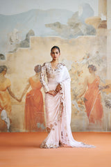 Rosegold saree set