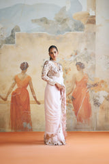 Rosegold saree set