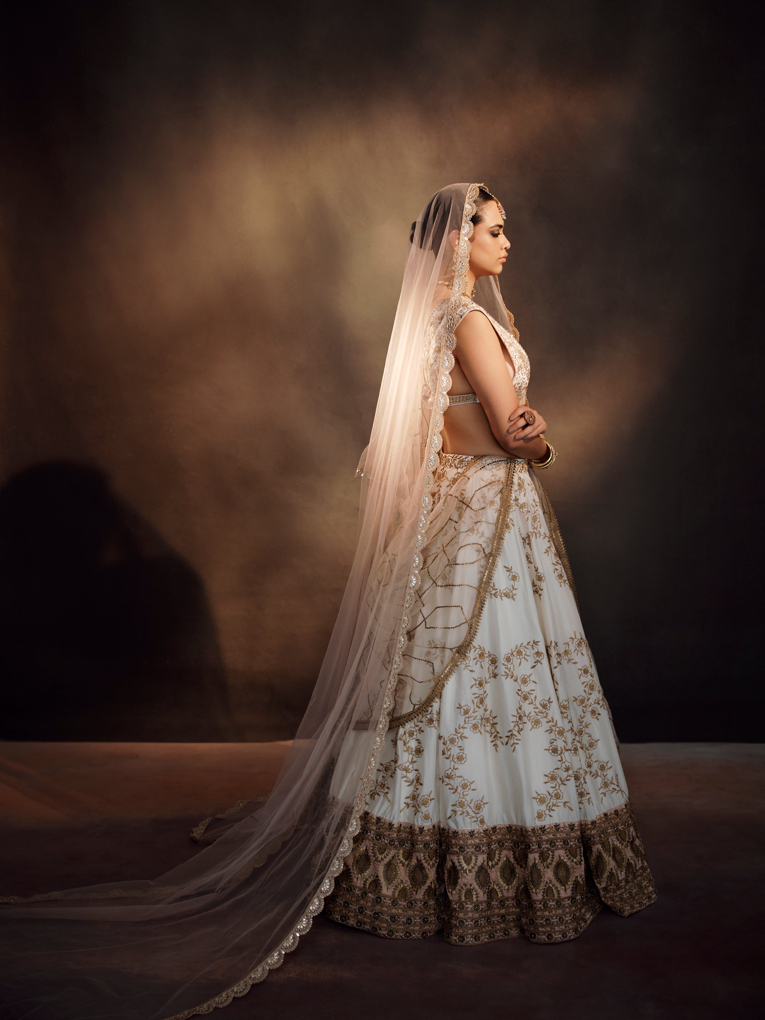 Blush and Ivory Lehenga