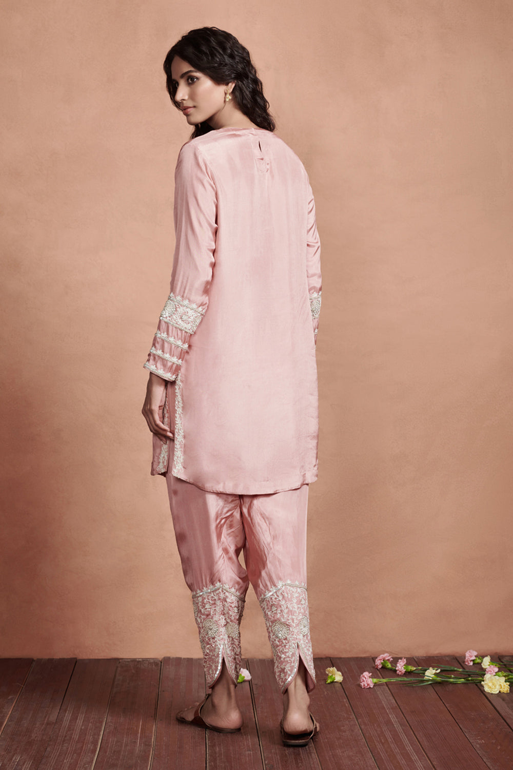 Champagne Blush Short Kurta Set