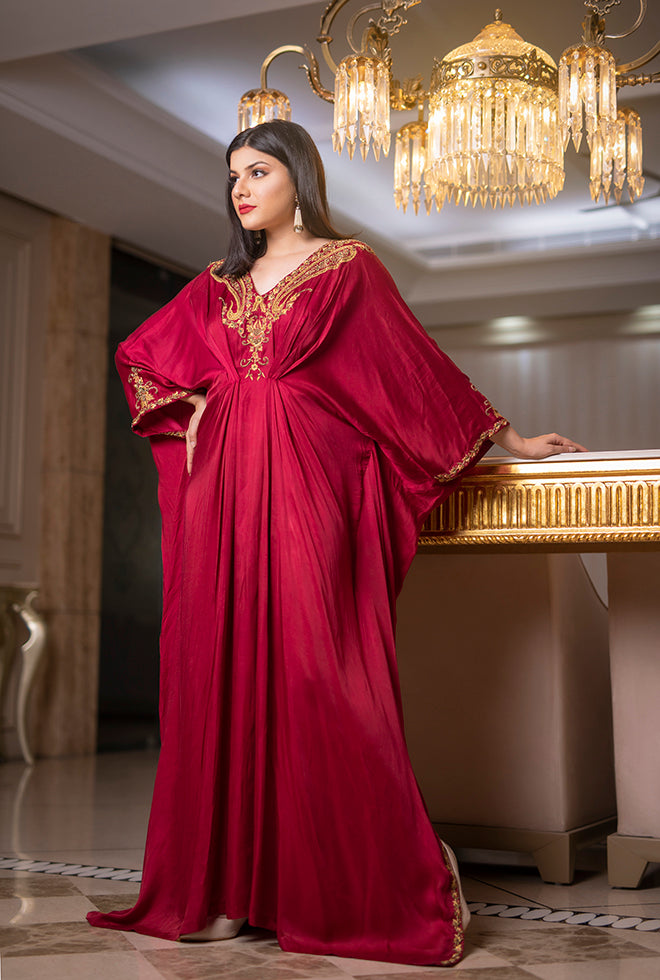 Ruby Red Kaftan